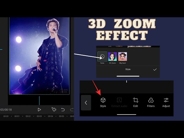 How to edit 3d zoom effect using capcut