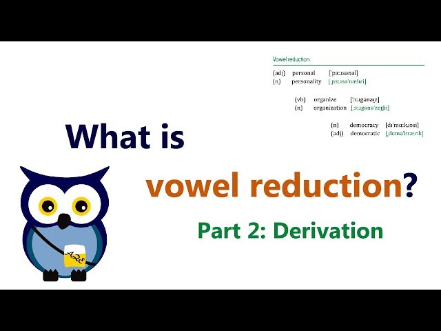 Vowel Reduction: Derivation