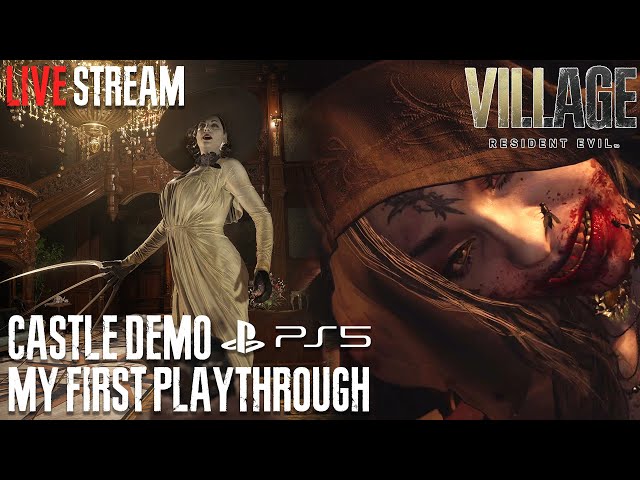 RESIDENT EVIL VILLAGE PS5 - Castle Demo Gameplay Livestream | No Commentary