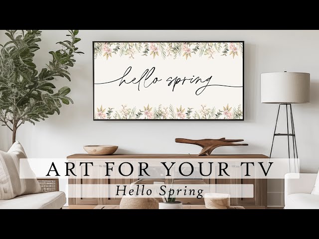 Hello Spring Art For Your TV | 24 Art Images | Vintage Art For Your TV | TV Art | 4K | 4 Hrs