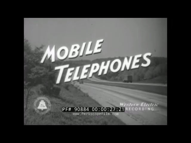 1940s BELL TELEPHONE "MOBILE TELEPHONES" MOVIE  EARLY CELL PHONE /  MOBILE TELEPHONE SYSTEM  90884