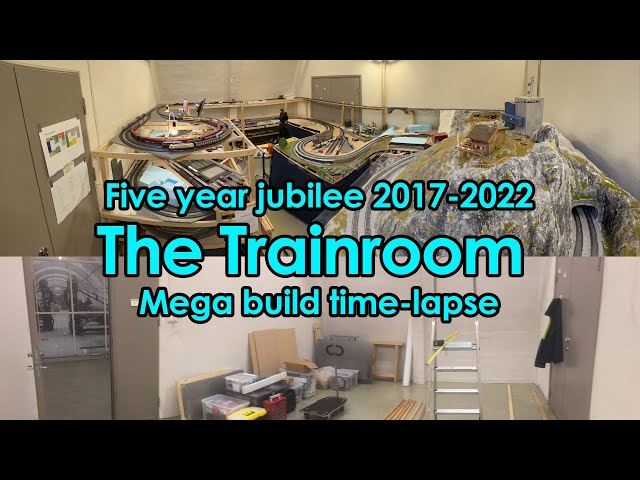 The Trainroom 2017-2022 - Five years jubilee - Mega build time-lapse