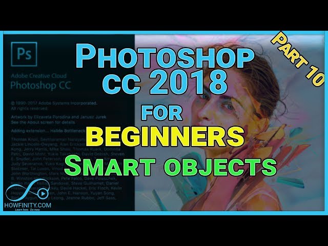 How to Use Photoshop CC 2018-Part10-Working with smart objects in Photoshop