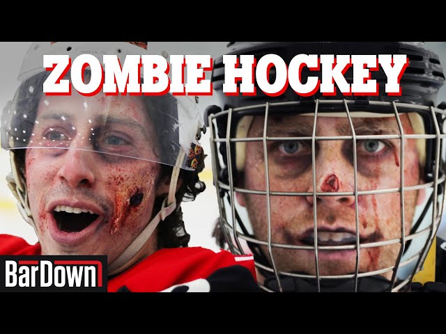 PLAYING HOCKEY LIKE ZOMBIES IN A REAL GAME