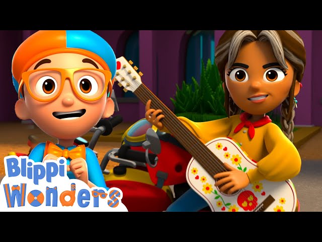Blippi Learns About Dia De Los Muertos! | Learn ABC 123 | Fun Cartoons | Moonbug Kids