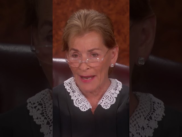 Judge Judy thinks litigant should clean up her language! #shorts