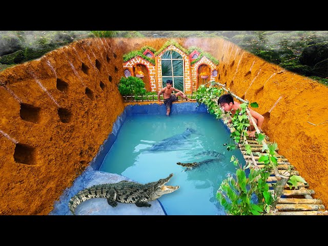FULL VIDEO: Swimming Pools Water Slide Crocodile The Most Beautiful