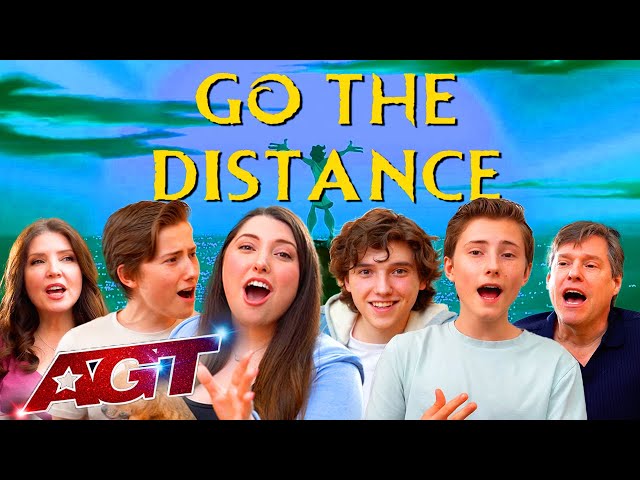 Our AGT Journey | "Go The Distance" - Sharpe Family Singers | Hercules Disney Cover