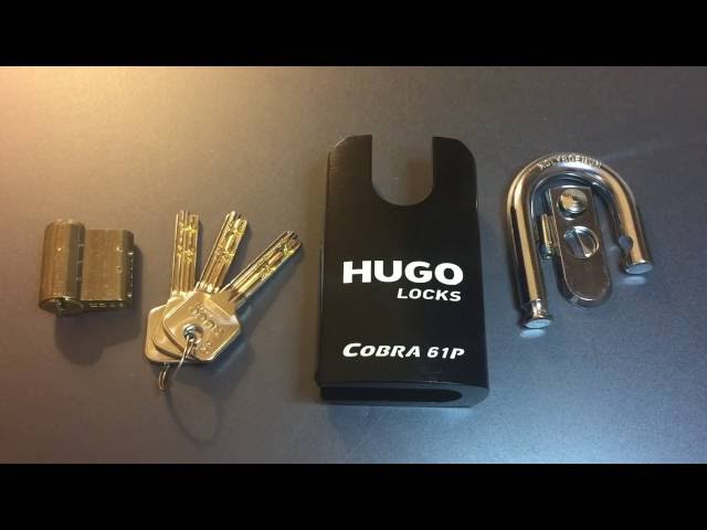 [275] Hugo "Cobra" 61P Padlock (6 Trap Pins!) Picked and Gutted
