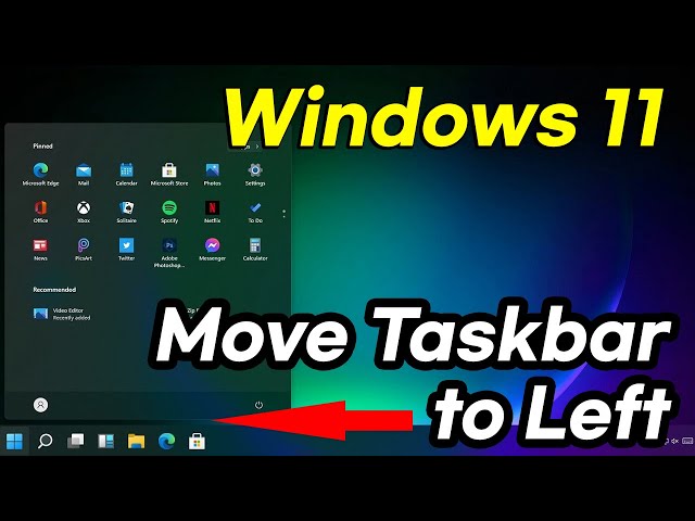 How to Move Windows 11 Start Button to Left