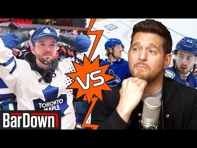 MICHAEL BUBLÉ SHREDS LEAFS FAN WHO DOUBTED THE CANUCKS FOR 5 STRAIGHT MINUTES