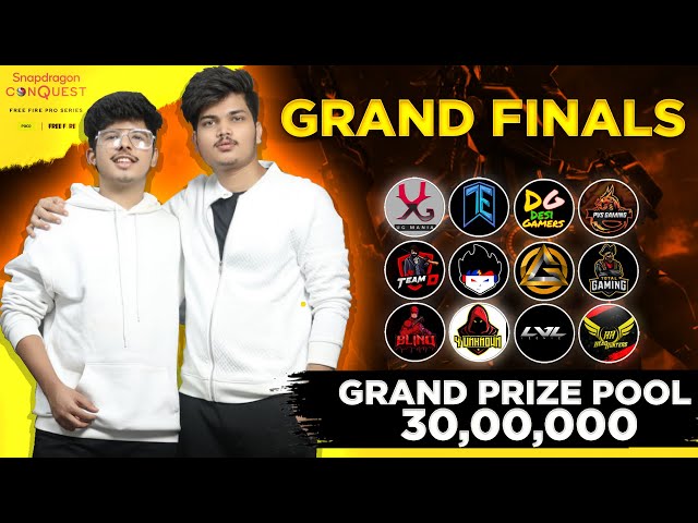 Snapdragon Conquest Pro Series Grand Finals || Ft TSG ARMY, ELITE ,TOTAL GAMING -Garena Free Fire