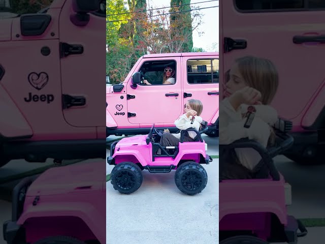 Rebecca's New Pink Jeep