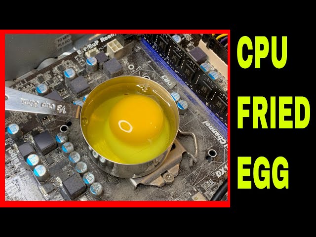 How to Cook an Egg in a Computer! 🔥 A Demonstration on CPU Heat.