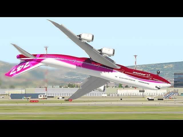 Boeing 747 Inverted Landing Attempt | Compilation Of Landings And Takeoff In X-Plane 11