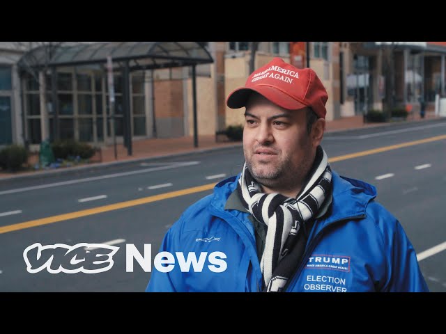 We Spoke to a Lone Trump Supporter at Biden's Inauguration