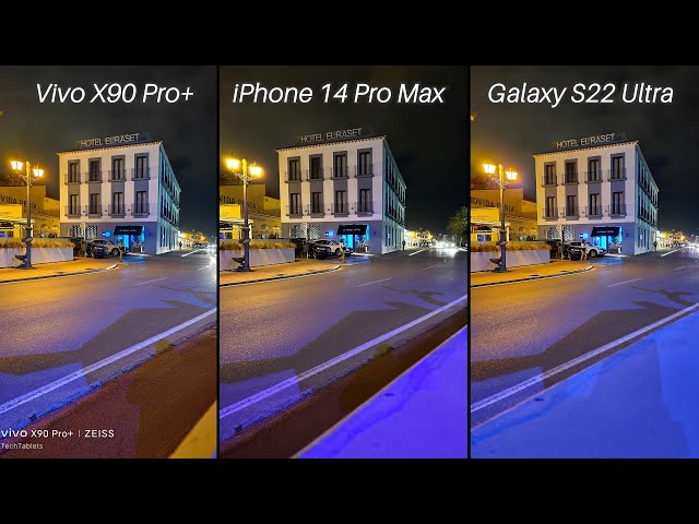 Vivo X90 Pro+ Vs iPhone 14 Pro Vs Galaxy S22 Ultra Camera Comparison