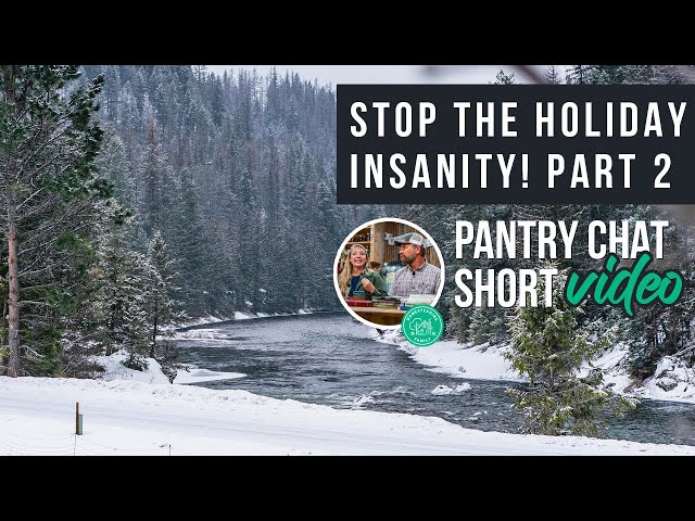 Stop The Holiday Insanity! Part 2