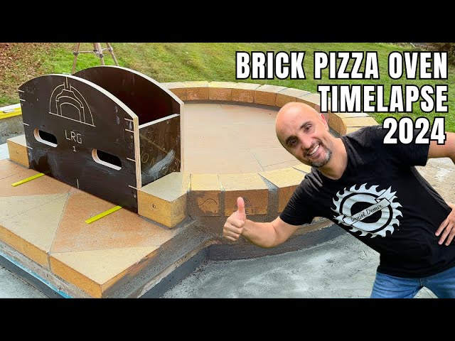 How to Build a Brick Pizza Oven? TIMELAPSE Oven Stand  and Built-In BBQ Area |Step-by-Step DIY Guide