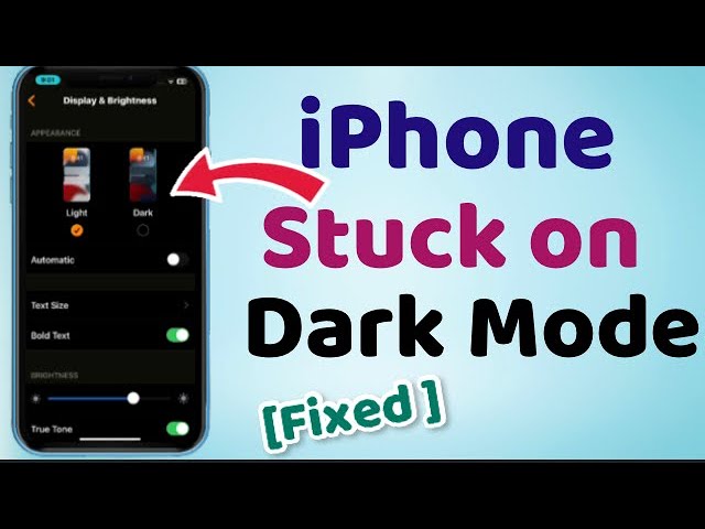 iPhone stuck on dark mode when select light mode | iPhone 14 pro max, iPhone 12 Pro and 13 pro iOS16