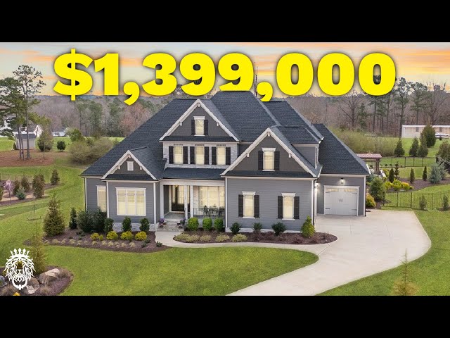 Tour a $1.4 Million LUXURY Home with AMAZING POOL in Wake Forest NC