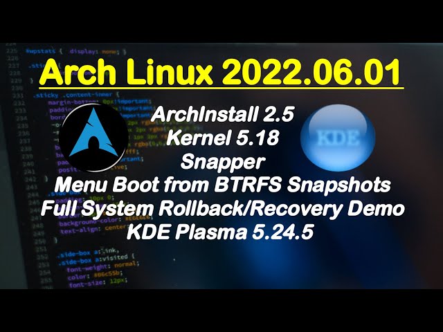 Arch Linux 2022.06.01: Fast, Easy, and Official!