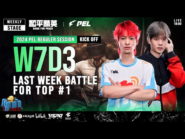 LIVE 2024 PEL SPRING WEEKLY STAGE WEEK 7 DAY 3 | GAME FOR PEACE | BATTLE FOR GLORY #1