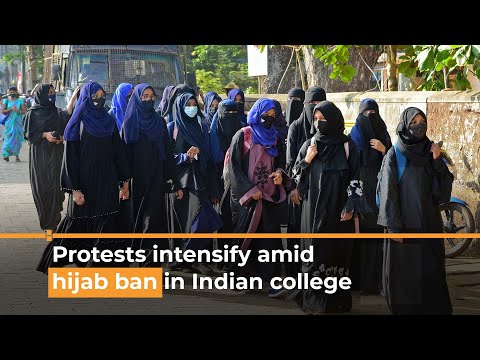Protests intensify amid hijab ban in Indian college