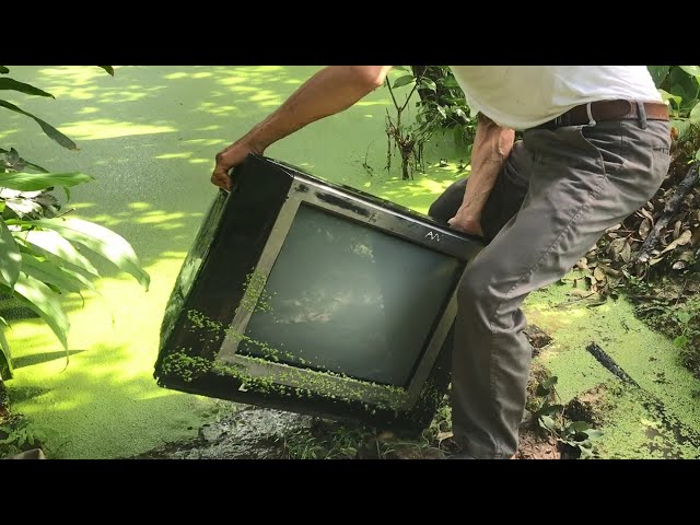 Restore Old Panasonic tv That Was Thrown In The Pond // Basic Repair Method - High Efficiency