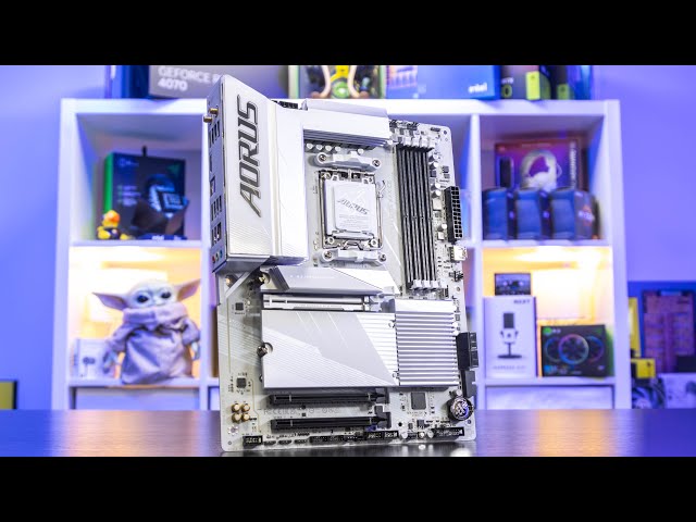 This Motherboard Is GORGEOUS! - Gigabyte B650E AORUS ELITE X AX ICE - Unboxing & Overview! [4K]