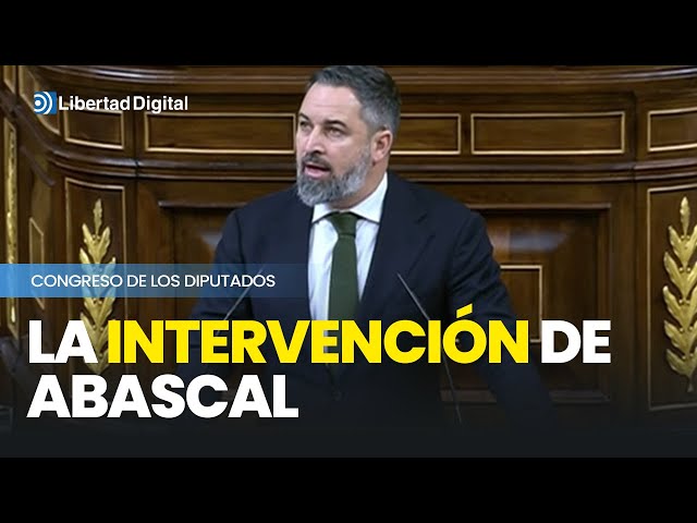 La intervención completa de Santiago Abascal en el Congreso: "Ha asaltado una cripta"