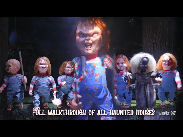 ALL Halloween Horror Nights Houses Walkthrough | Universal Studios Hollywood 2023