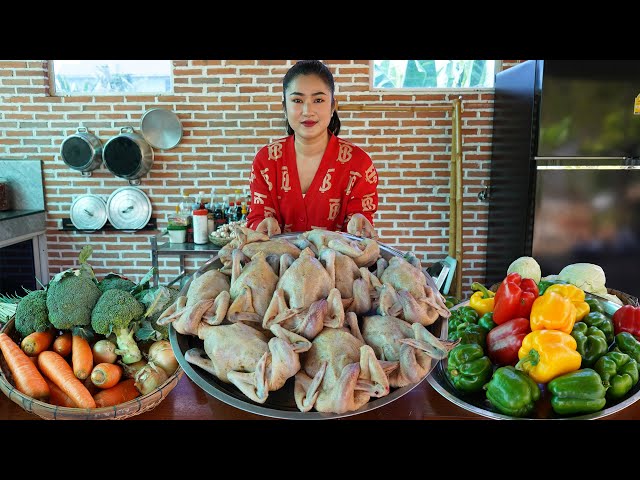 '' 10 Native chickens '' I cook 3 recipes with country style - Cooking with Sreypov