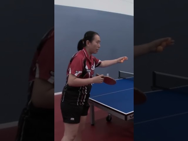 Table Tennis Doubles Serving Rule - Olympic Silver Medalist Gao Jun #shorts