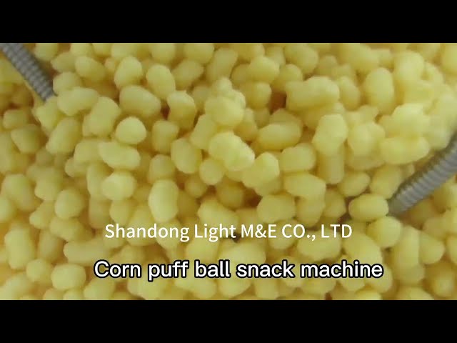 Very crispy puff ball snack making machine