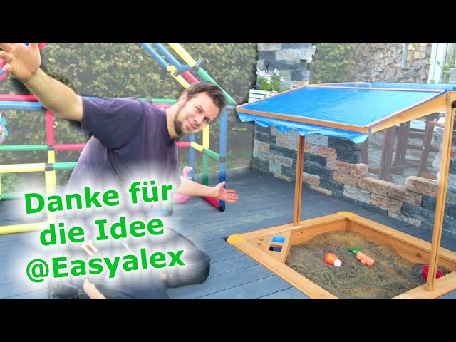 Holzterrasse mit Sandkasten bauen: Ich habe das DIY von @EASYALEX nachgebaut!