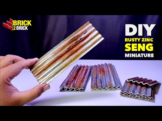 DIY HOW to MAKE MINIATURE RUSTY ZINC SENG From PVC PIPE #diy #miniature