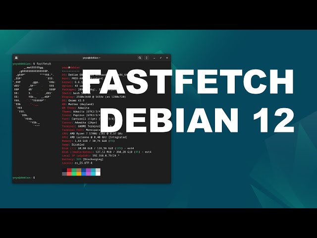Neofetch detiene su desarrollo Fastfetch como mejor alternativa (Debian 12 y demás no Rolling)