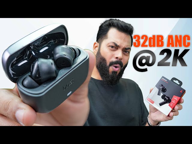 boAt Airdopes Flex 454 ANC Unboxing & First Look⚡32dB ANC, Smart TWS @Rs.1999?!