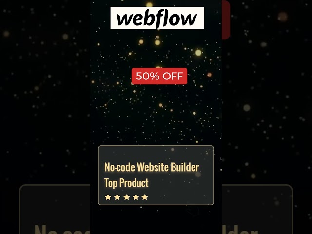 50% Off - Webflow Black Friday Deals 2023 #blackfridaysale #webhosting  #blackfriday