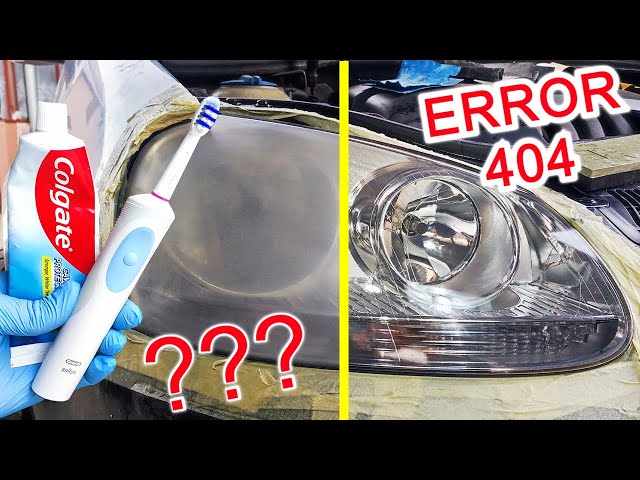 Restoring Headlights with TOOTHPASTE and an Electric Toothbrush?