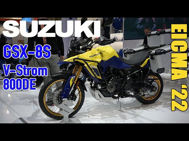 EICMA '22: News from the Suzuki stand including the new GSX-8S and V-Strom 800DE.