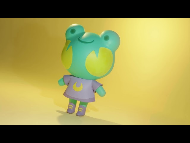 3d Character Test - Cartoon Froggo