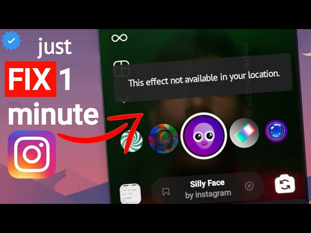 How to Fix This effect is not Available in your Location on instagram | effect not available Story