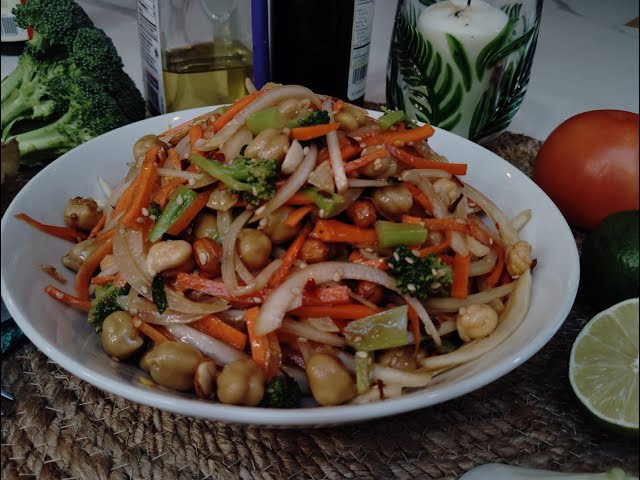 High Protein Chickpea Salad | Vegan | Plant Based | Healthy Salad @MJtastykitchen