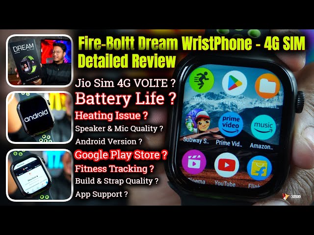 Fire Boltt Dream Wrist Phone Android Smartwatch | Full Review with Pros & Cons #datadock