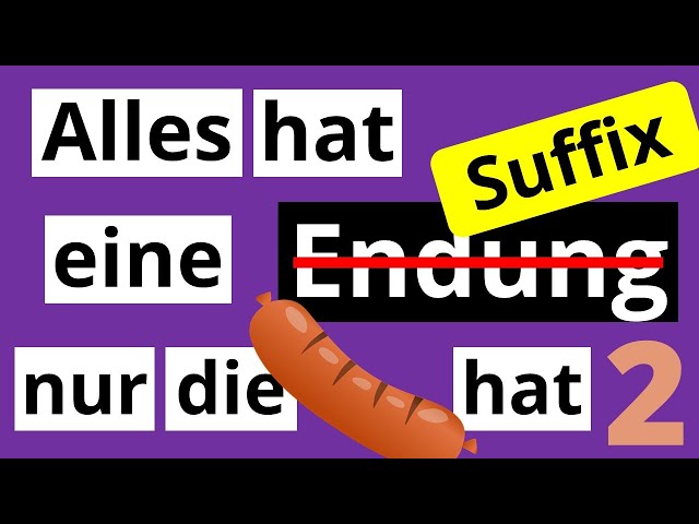 Was ist ein Suffix? - Endungen im Deutschen einfach erklärt