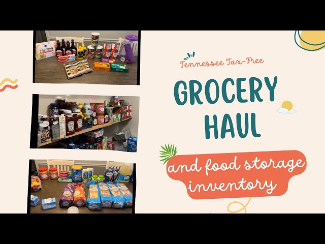 Grocery Haul And Food Storage |Tax Free August | Stock Up Challenge