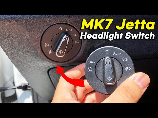 Remove Headlight Switch 2019-2021 MK7 VW Jetta (replace with chrome headlight switch)