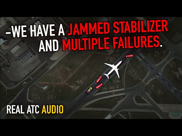 JAMMED STABILIZER + Multiple Failures. Emergency landing of Air Canada Airbus A330. REAL ATC